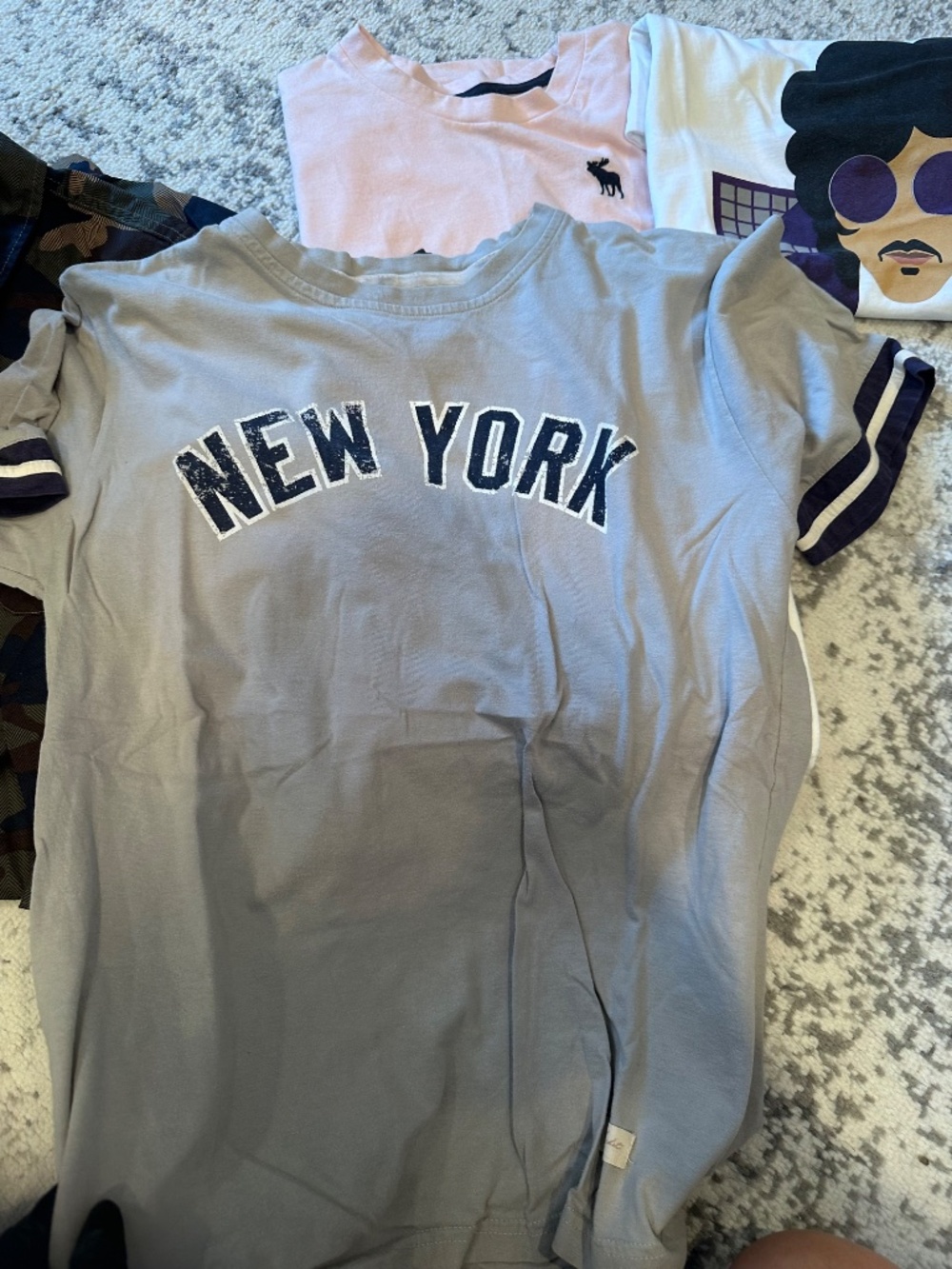 Boys 9PC Bundle 🔥 Abercrombie NWT Tees + New Camo Shirt + Graphic Tees (13/14) - Picture 7 of 15